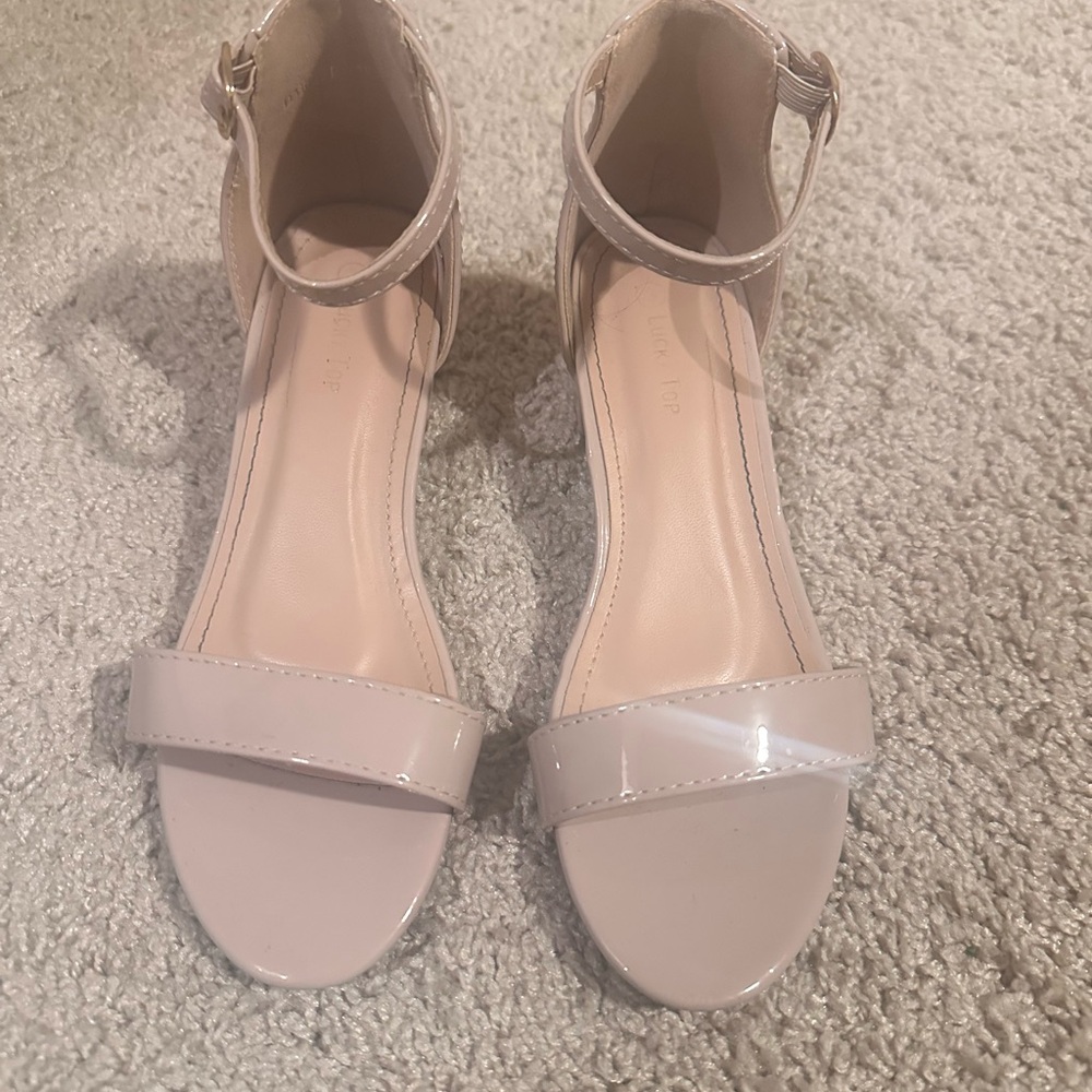Chic Beige Kids Dress Shoes